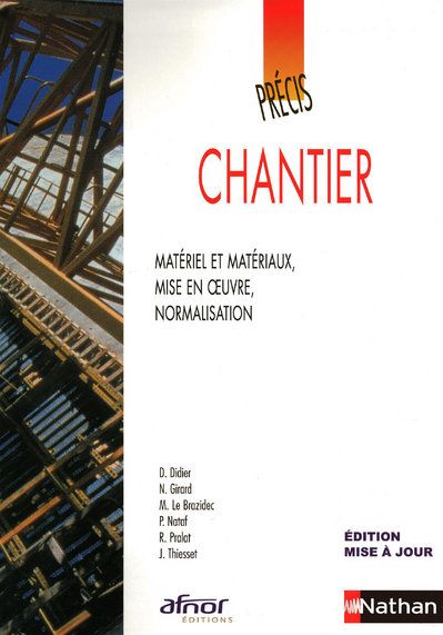 PRECIS DE CHANTIER AFNOR-NATHAN LIVRE DE L'ELEVE