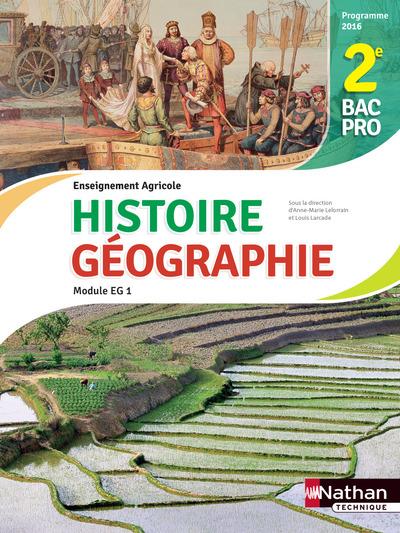 HISTOIRE - GEOGRAPHIE - MODULE EG 1 - 2EME BAC PRO AGRICOLE - ELEVE 2017