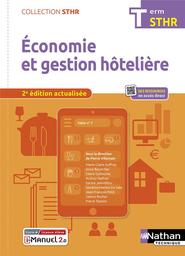 ECONOMIE ET GESTION HOTELIERE - TERMINAL (STHR) LIVRE + LICENCE ELEVE - 2022