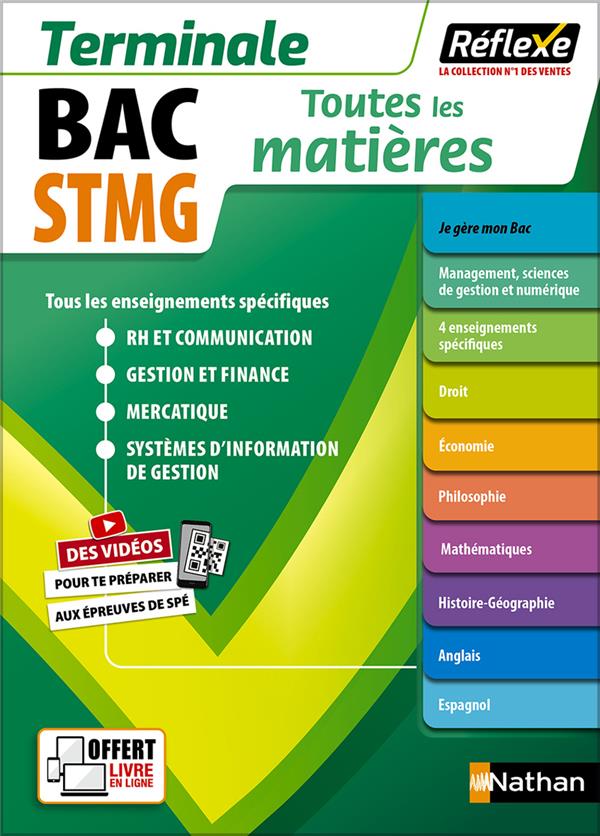 TOUTES LES MATIERES BAC STMG TERMINALE - REFLEXE - N 24