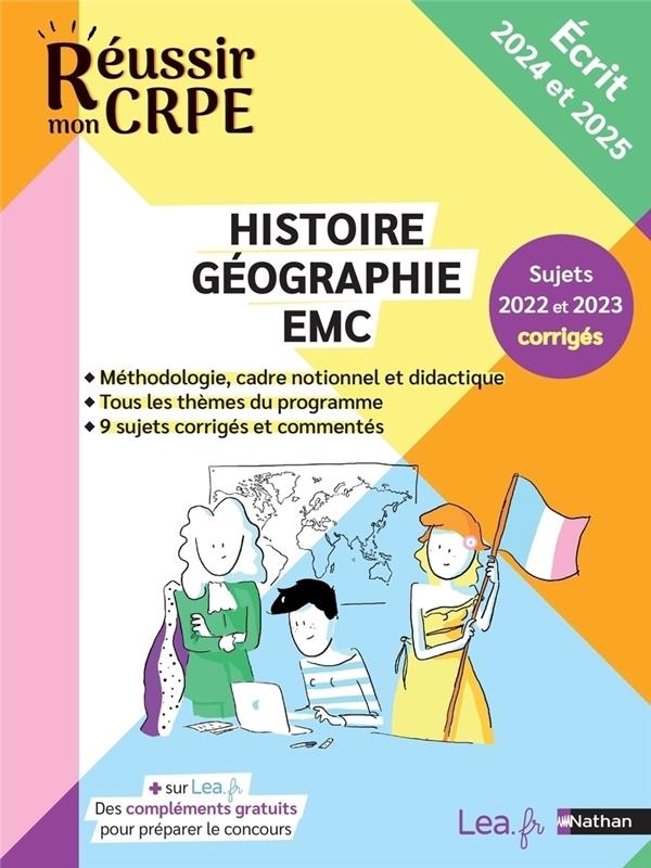 HISTOIRE GEOGRAPHIE EMC - EPREUVE ECRITE D'APPLICATION - ADMISSIBILITE - 2024-2025
