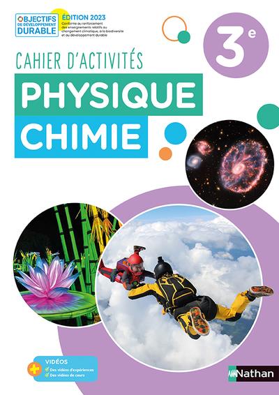 PHYSIQUE-CHIMIE 3E - CAHIER - ELEVE 2023