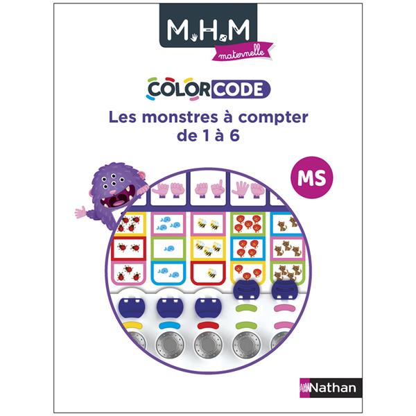 MHM - MATERNELLE ET COLORCODE MS - LES MONSTRES A COMPTER DE 1 A 6