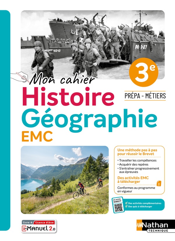 HISTOIRE GEOGRAPHIE 3E PREPA-METIERS - 2024 - CAHIER - ELEVE - + IMANUEL