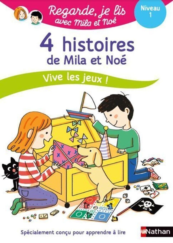 REGARDE JE LIS ! 4 HISTOIRES DE MILA ET NOE VIVE LES JEUX ! NIV 1