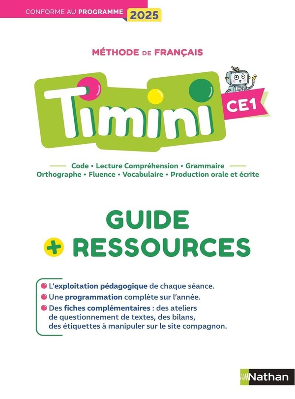 TIMINI - CE1 - GUIDE PEDAGOGIQUE
