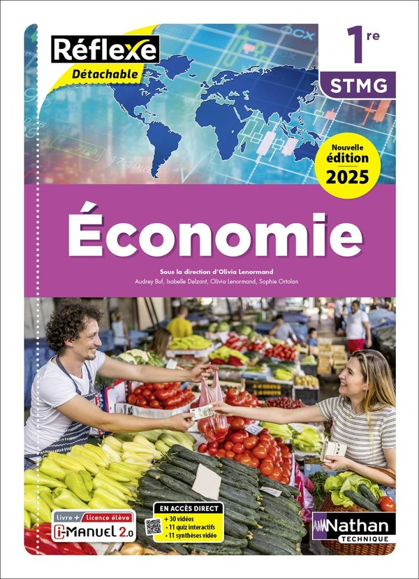 ECONOMIE - 1RE STMG - COLL. REFLEXE - ED. 2025 - LIVRE + LICENCE