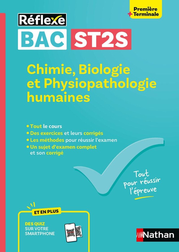 GUIDE BAC ST2S - SPECIALITE CHIMIE, BIOLOGIE ET PHYSIOPATHOLOGIE HUMAINES 1RE/ TLE - REFLEXE - N 7