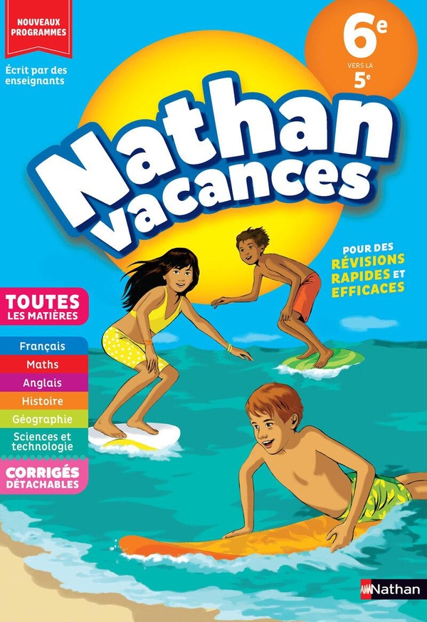 NATHAN VACANCES COLLEGE TOUT EN UN - DE LA 6EME VERS LA 5EME