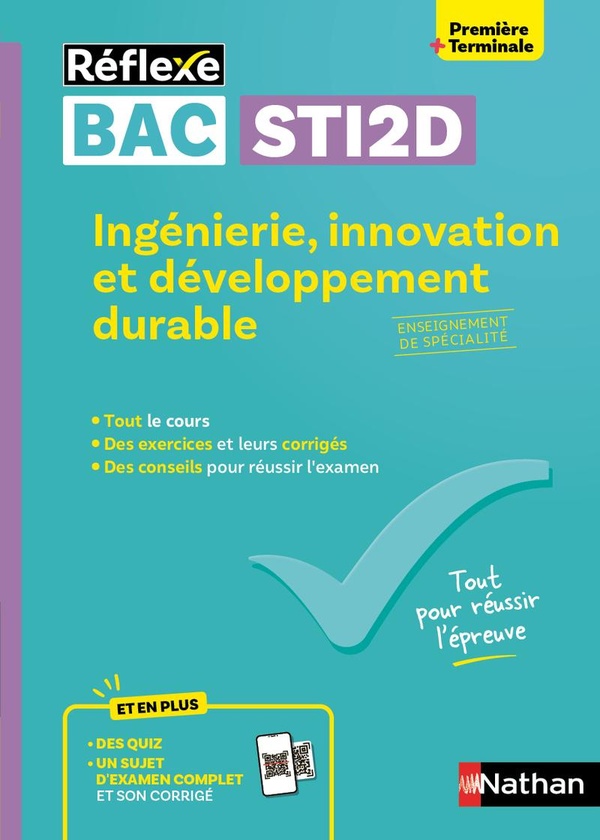 INGENIERIE, INNOVATION ET DEVELOPPEMENT DURABLE - ENSEIGNEMENT DE SPECIALITE 1RE/TALE STI2D - VOL09