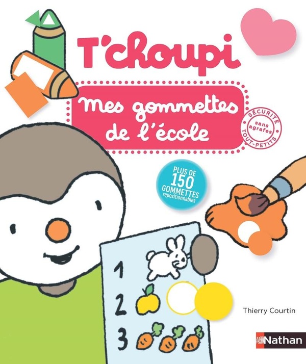 T'CHOUPI MES GOMMETTES DE L'ECOLE