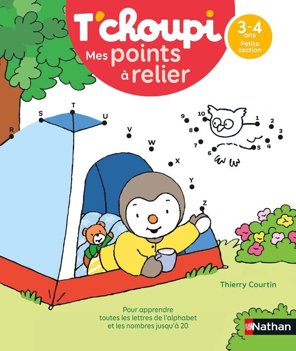T'CHOUPI MES POINTS A RELIER - LETTRES ET NOMBRES 3-4 ANS PS