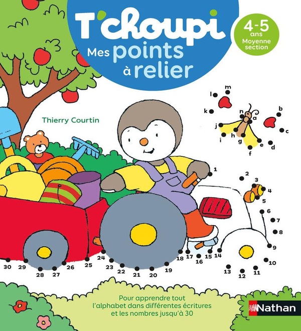 T'CHOUPI MES POINTS A RELIER - LETTRES ET NOMBRES 4-5 ANS MS