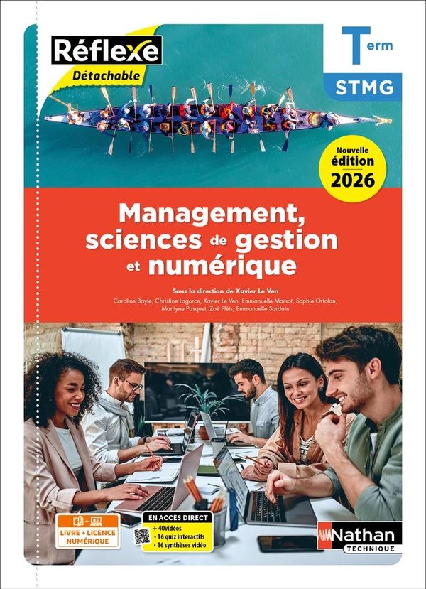 MANAGEMENT, SCIENCES DE GESTION ET NUMERIQUE - TERM STMG - COLL. REFLEXE - ED. 2026 - POCHETTE