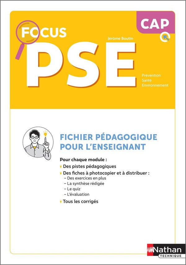 PREVENTION SANTE ENVIRONNEMENT - CAP - COLL. FOCUS PSE - ED. 2026 - LIVRE DU PROFESSEUR