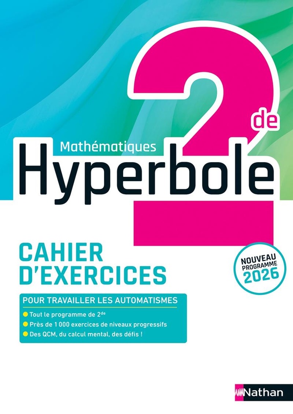 HYPERBOLE MATHEMATIQUES 2DE - CAHIER ELEVE - 2026
