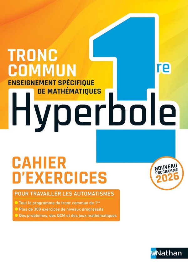HYPERBOLE 1ERE - CAHIER - 2026