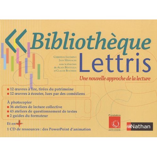 BIBLIOTHEQUE LETTRIS UNE NOUVELLE APPROCHE DE LA LECTURE - COFFRET COLLECTIF