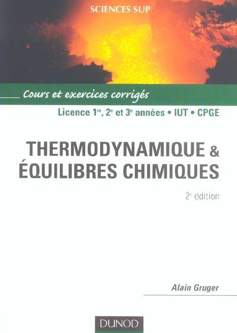 THERMODYNAMIQUE ET EQUILIBRES CHIMIQUES - 2EME EDITION