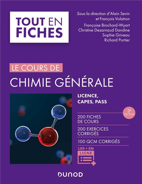 CHIMIE GENERALE - TOUT LE COURS EN FICHES - 3E ED - LICENCE, PACES, CAPES + SITE COMPAGNON - LICENCE