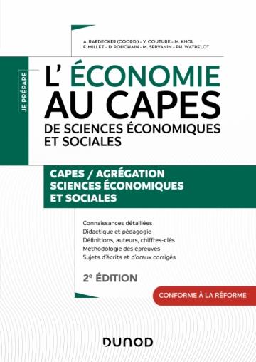 L'ECONOMIE AU CAPES DE SCIENCES ECONOMIQUES ET SOCIALES - 2E ED.