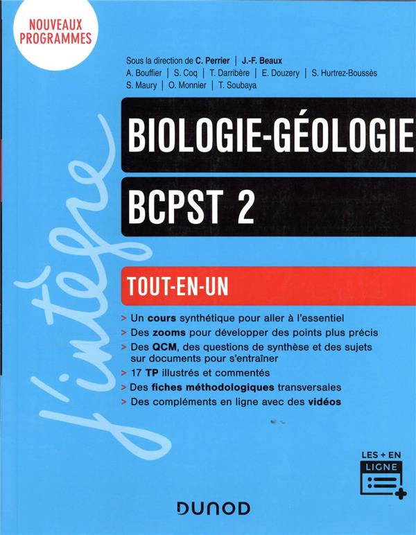 BIOLOGIE-GEOLOGIE TOUT-EN-UN BCPST 2E ANNEE