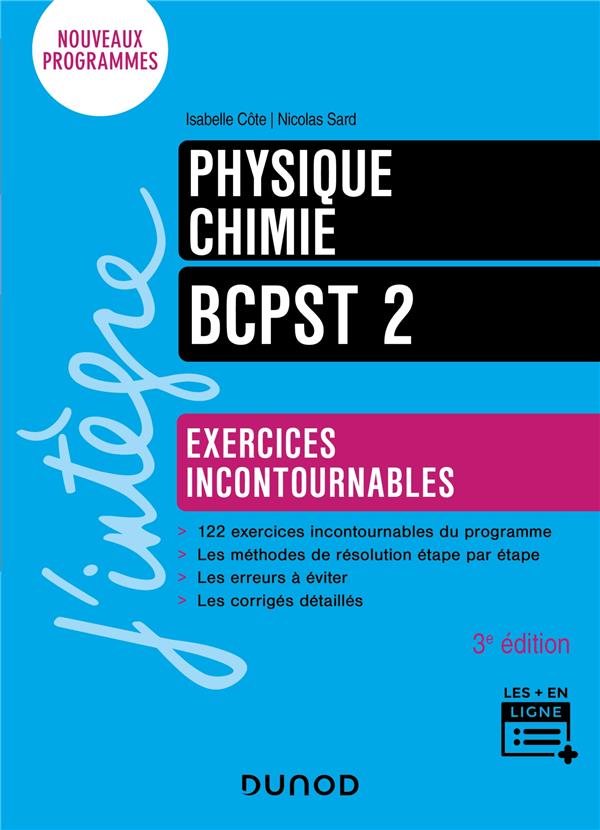PHYSIQUE-CHIMIE - EXERCICES INCONTOURNABLES BCPST 2 - 3E ED.