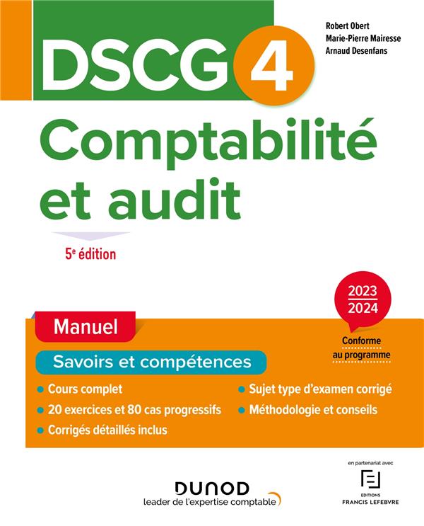 DSCG 4 - COMPTABILITE ET AUDIT - MANUEL - 5E ED.