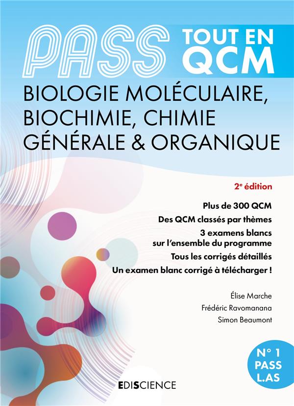 PASS TOUT EN QCM BIOLOGIE MOLECULAIRE, BIOCHIMIE, CHIMIE GENERALE & ORGANIQUE - 4E ED. - PASS ET L.A
