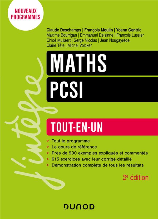 MATHS PCSI - 2E ED. - TOUT-EN-UN