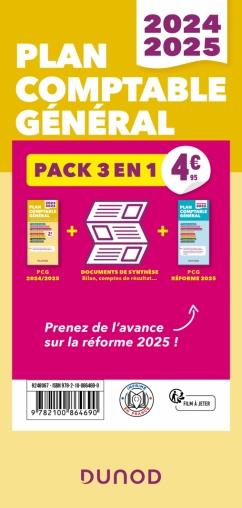 PLAN COMPTABLE GENERAL - PACK 3 EN 1 : PCG 2024-2025 + PCG REFORME 2025 + DOCS DE SYNTHESE