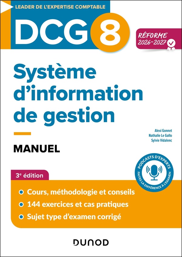 DCG 8 SYSTEMES D INFORMATION DE GESTION - T01 - DCG 8 SYSTEME D'INFORMATION DE GESTION - MANUEL - RE