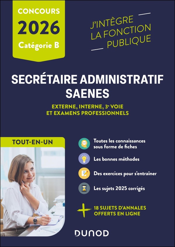 CONCOURS SECRETAIRE ADMINISTRATIF ET SAENES 2026- TOUT-EN-UN - EXTERNE, INTERNE, 3E VOIE ET EXAMENS