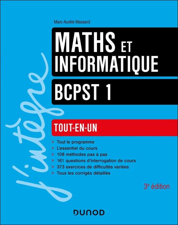 MATHS ET INFORMATIQUE TOUT-EN-UN BCPST 1RE ANNEE - 3E ED.