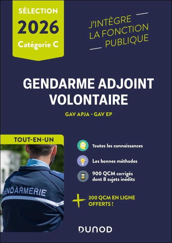 EPREUVES DE SELECTION GENDARME ADJOINT VOLONTAIRE 2026 - GAV APJA - GAV EP