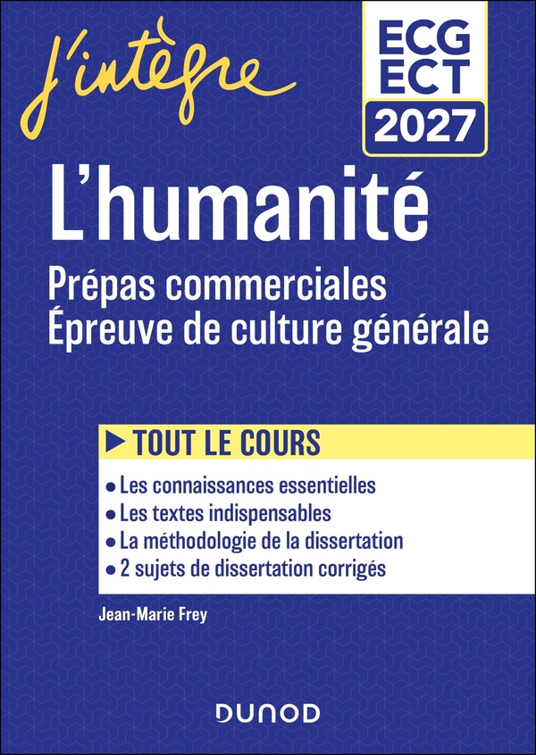 MANUEL - PREPAS COMMERCIALES ECG - EPREUVE DE CULTURE GENERALE 2027
