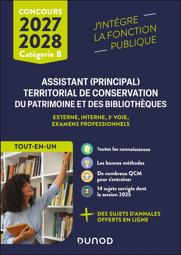 CONCOURS ASSISTANT (PRINCIPAL) TERRITORIAL DE CONSERVATION DU PATRIMOINE ET DES BIBLIOTHEQUES - 2027