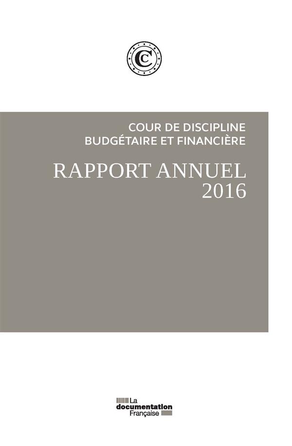 PACK 3 V - RAPPORT PUBLIC ANNUEL DE LA COUR DES COMPTES 2016