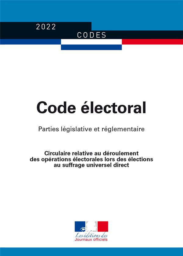 CODE ELECTORAL - PARTIES LEGISLATIVE ET REGLEMENTAIRE