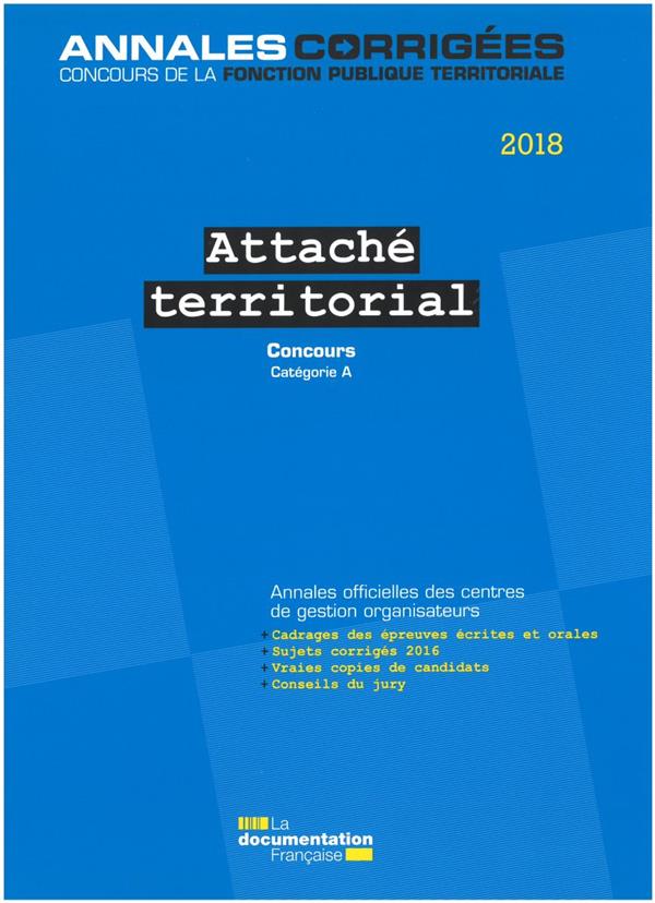 ATTACHE TERRITORIAL 2018 -  CONCOURS