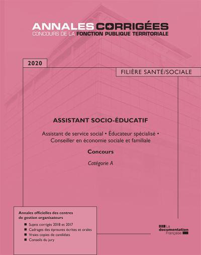 ASSISTANT SOCIO-EDUCATIF 2020 - CATEGORIE A