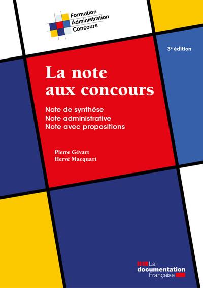 LA NOTE AUX CONCOURS - NOTE DE SYNTHESE - NOTE ADMINISTRATIVE - NOTE AVEC PROPOSITIONS