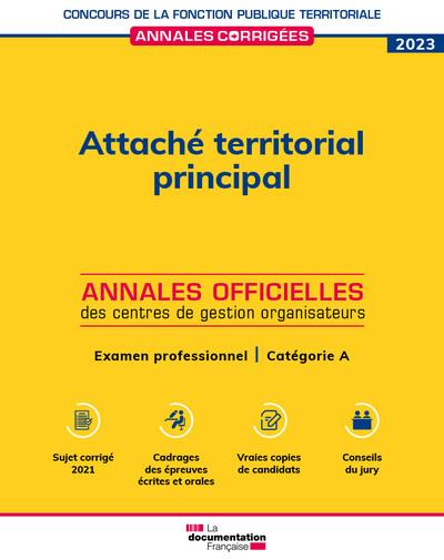 ATTACHE TERRITORIAL PRINCIPAL 2023 - EXAMEN PROFESSIONNEL. CATEGORIE A
