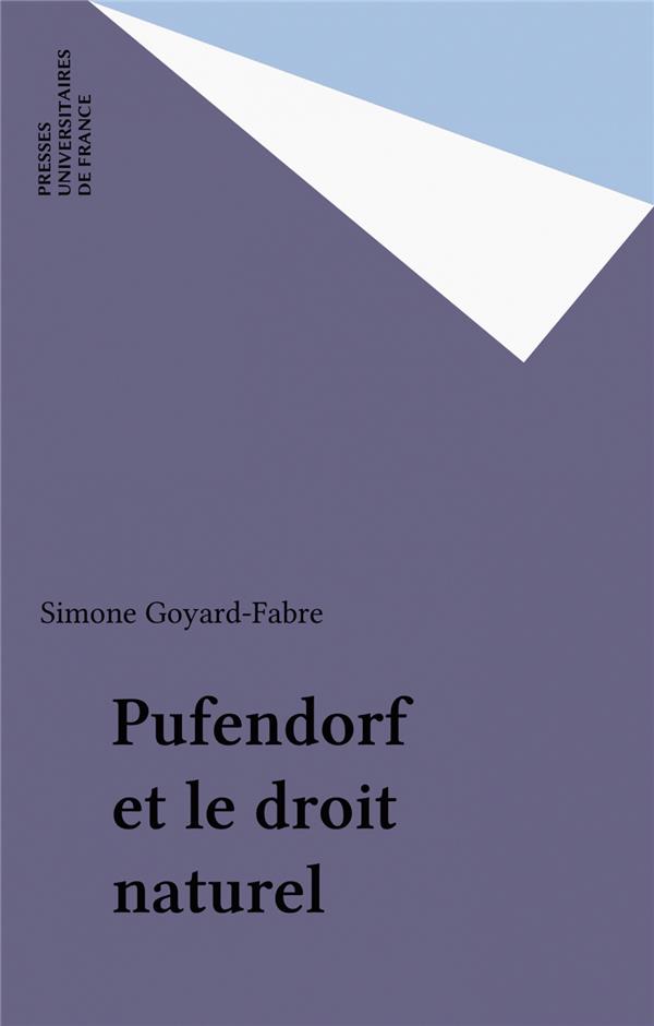 PUFENDORF ET LE DROIT NATUREL
