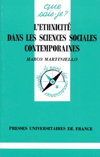 L'ETHNICITE DANS LES SCIENCES SOCIALES CONTEMPORAINES