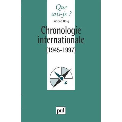 CHRONOLOGIE INTERNATIONALE 1945-1995
