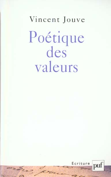 POETIQUE DES VALEURS