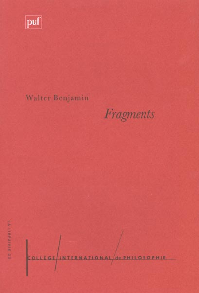 FRAGMENTS PHILOSOPHIQUES, POLITIQUES, CRITIQUES, LITTERAIRES