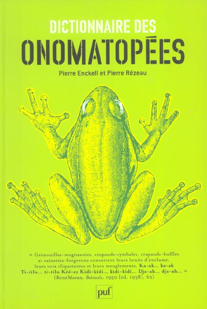DICTIONNAIRE DES ONOMATOPEES