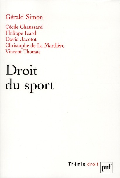 DROIT DU SPORT